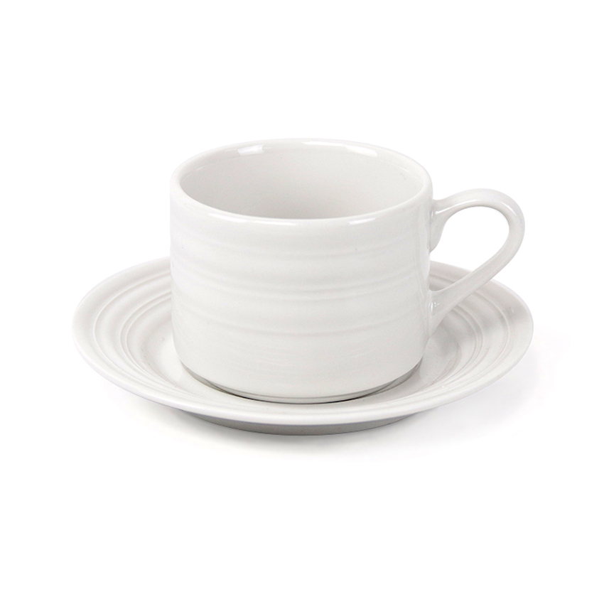 Linea 220ml Cup & Saucer – Set of 24