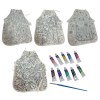 Khoki- Children’s Painting Aprons 4 Piece (Assorted) & 10 x 6ml Fabric Paint Khoki- Children’s Painting Aprons 4 Piece (Assorted) & 10 x 6ml Fabric Paint