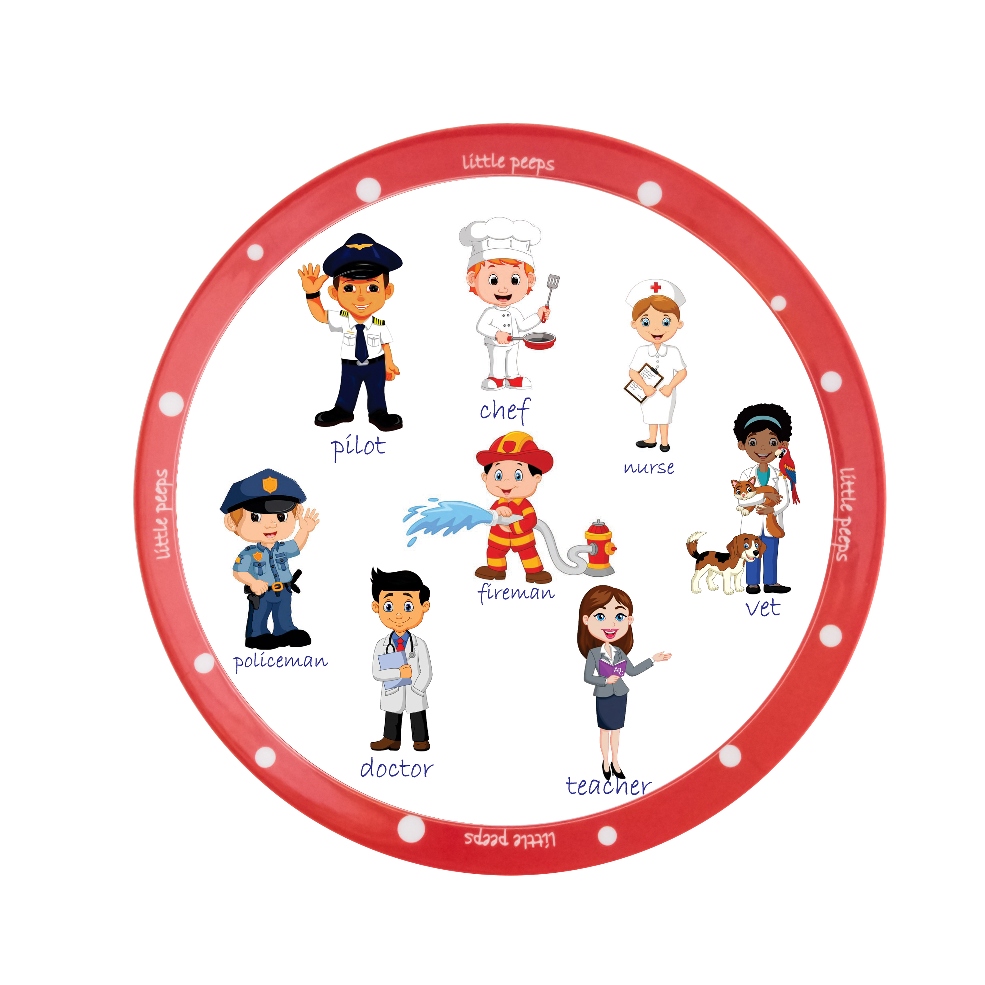 Home Classix Melamine “Little Peeps” Plate 20cm