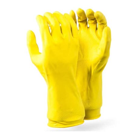 Yellow Household Rubber Glove – L
