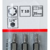 Screwdriver bit Extra Hard T10, 25 mm, 3 pc Screwdriver bit Extra Hard T10, 25 mm, 3 pc