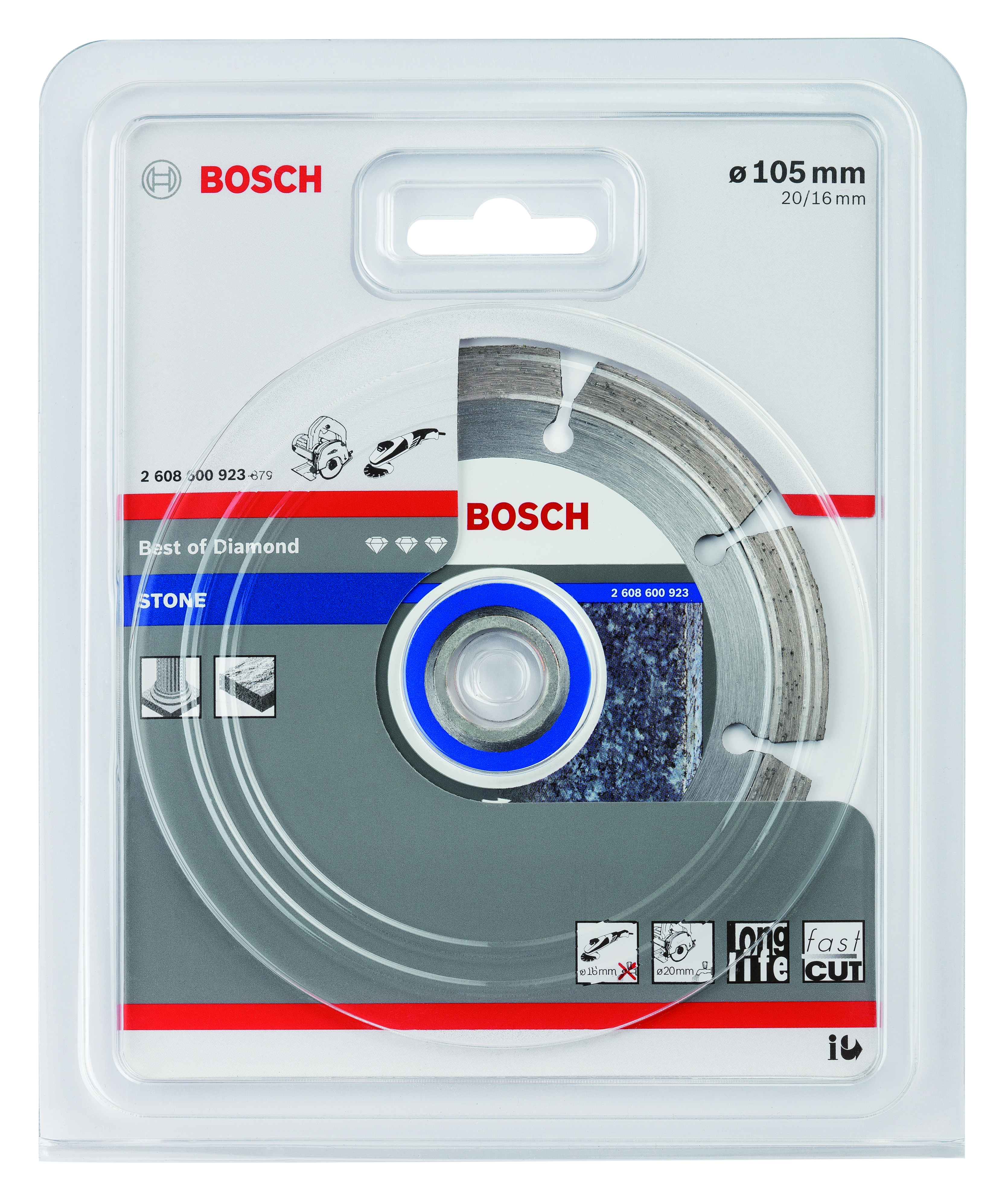 Best for Stone 105 x 20,00/16,00 x 1,6 segmented