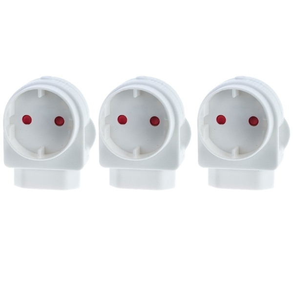 Current – Adapter / Schuko and Euromate Adapter – Bulk Pack of 3