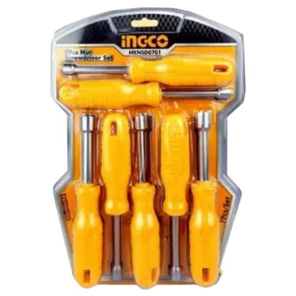 Ingco – Screwdriver / Nut Screwdriver Set – (7 Piece)
