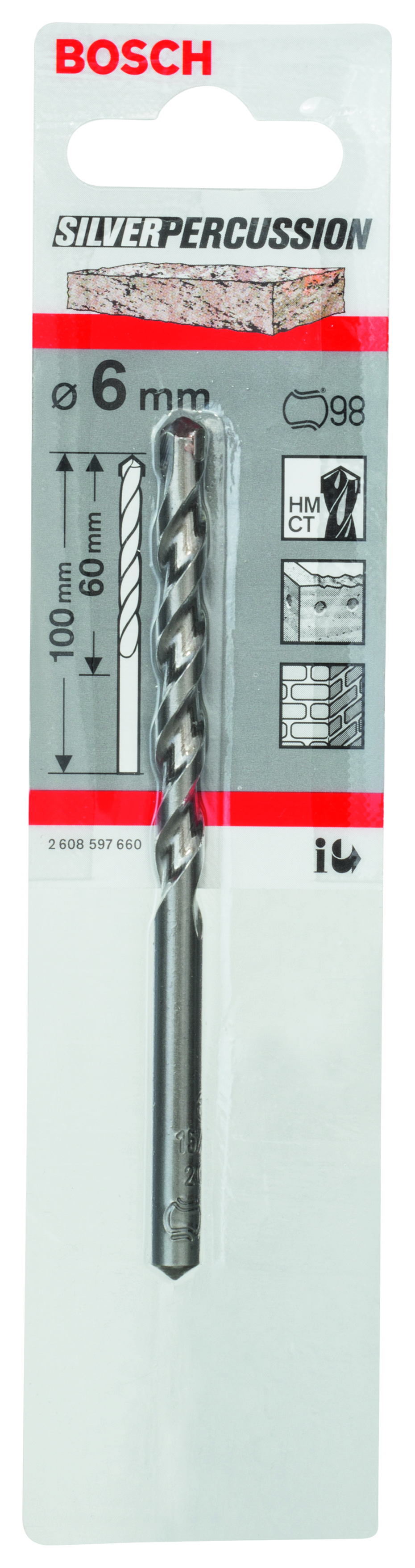 CYL-3 Concrete Drill Bit 6 x 60 x 100 mm, d 5,5 mm