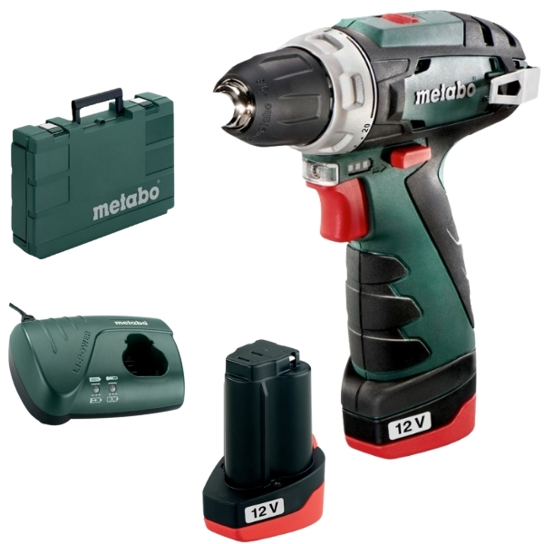 Metabo – Cordless Drill / Screwdriver Powermaxx BS Basic (600080500) Kit