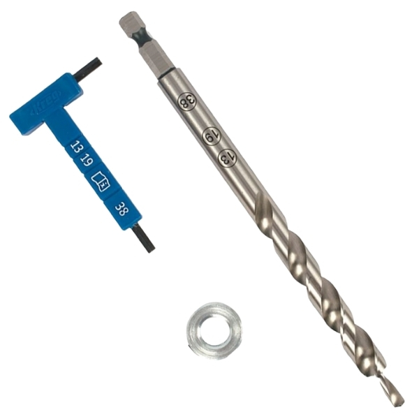Kreg – Drill Bit / Easy Set Drill Bit with Stop Collar Gauge / Hex Wrench