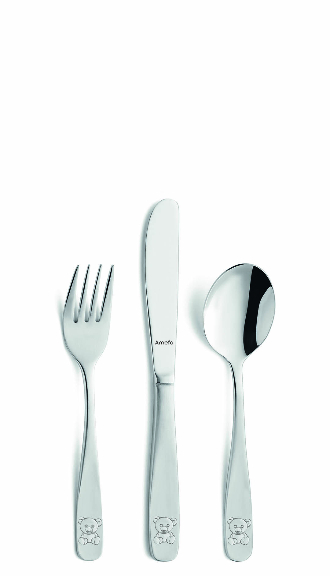 Amefa Teddy Kiddies Cutlery 3 Piece Set