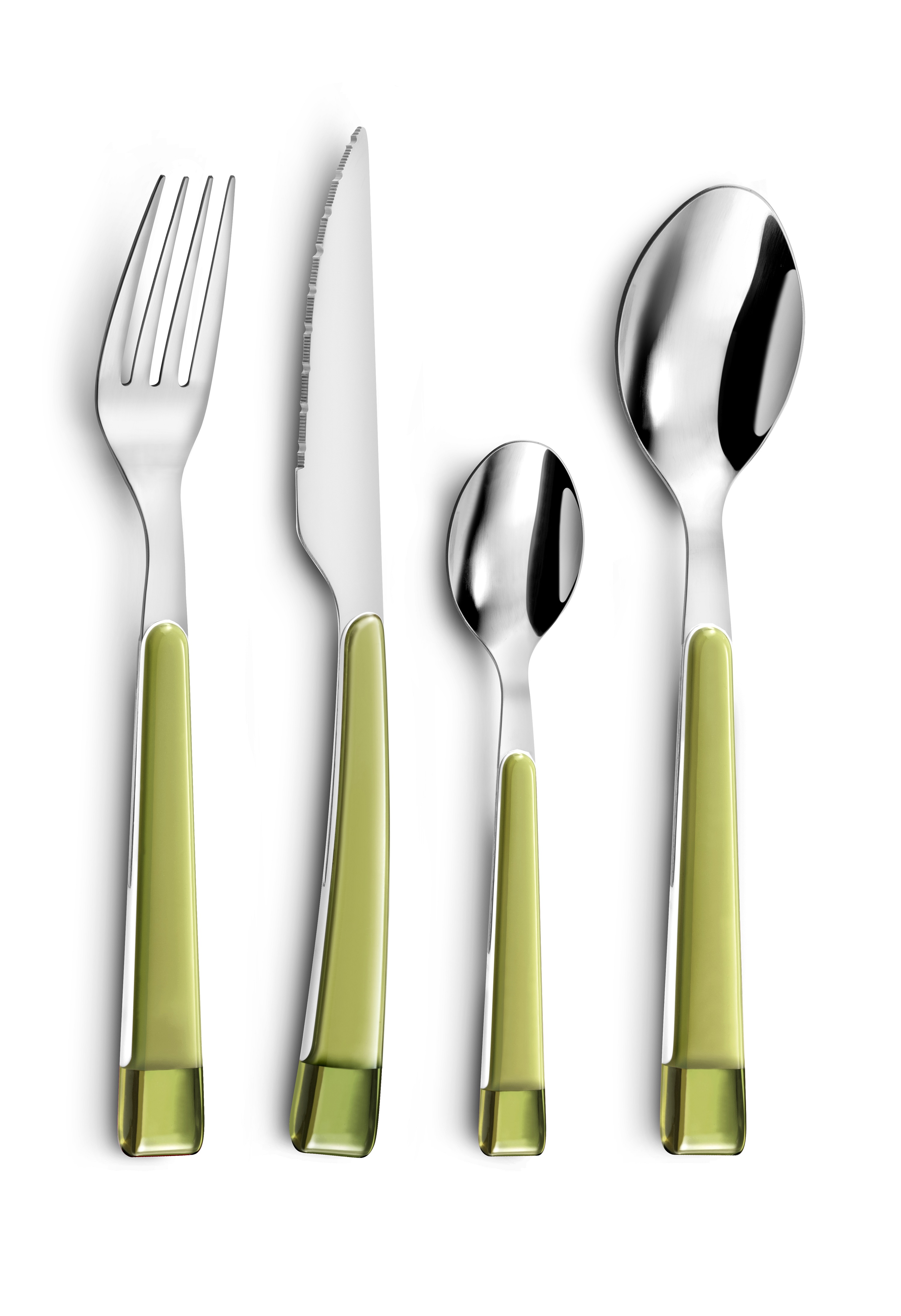Amefa Guimauve 16 Piece Green Cutlery Set