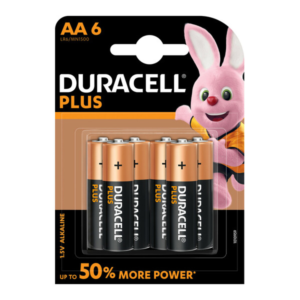 Duracell Power Plus AA – 6’s x 1
