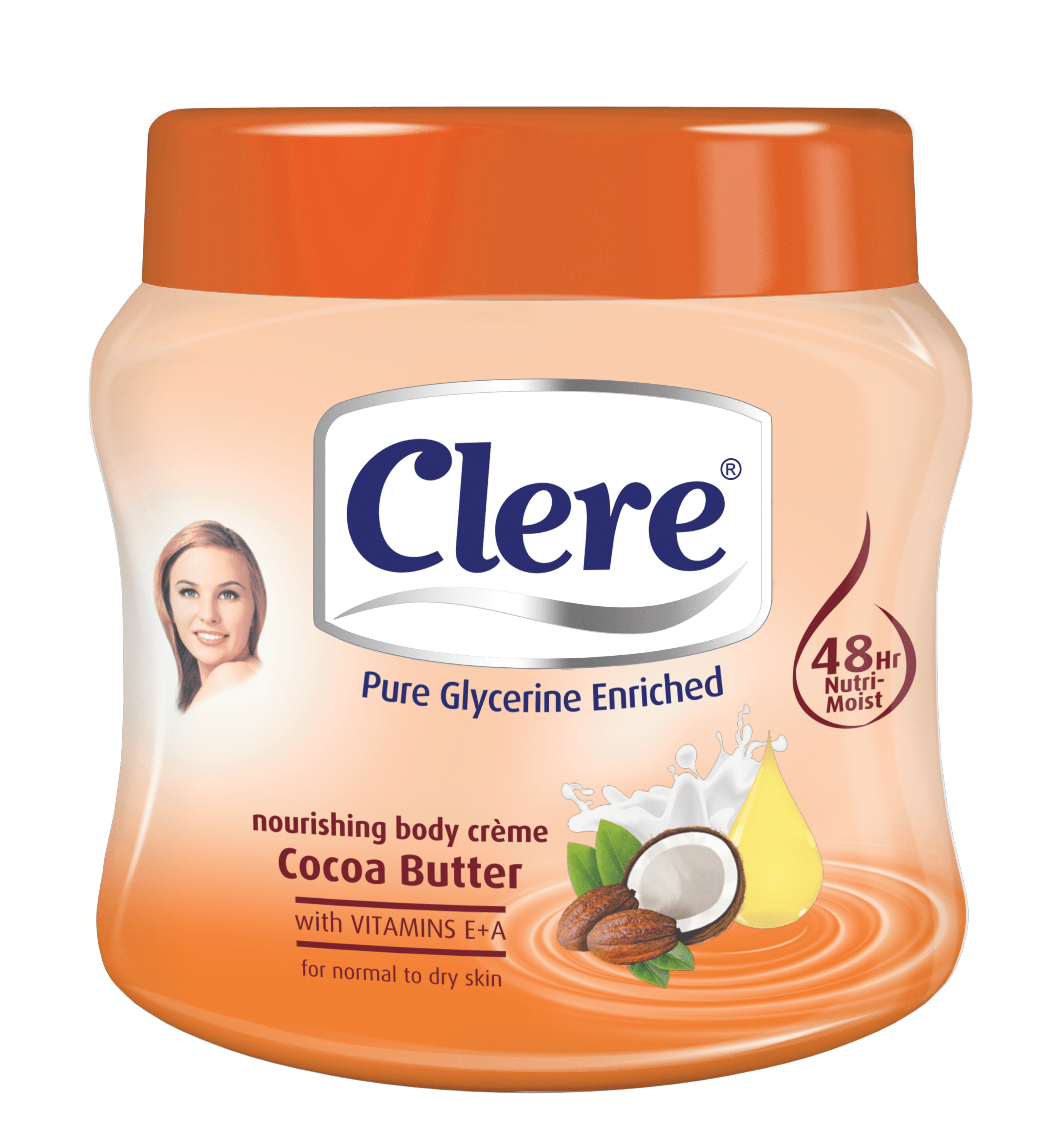 Clere Body Crème – Cocoa Butter 500ml
