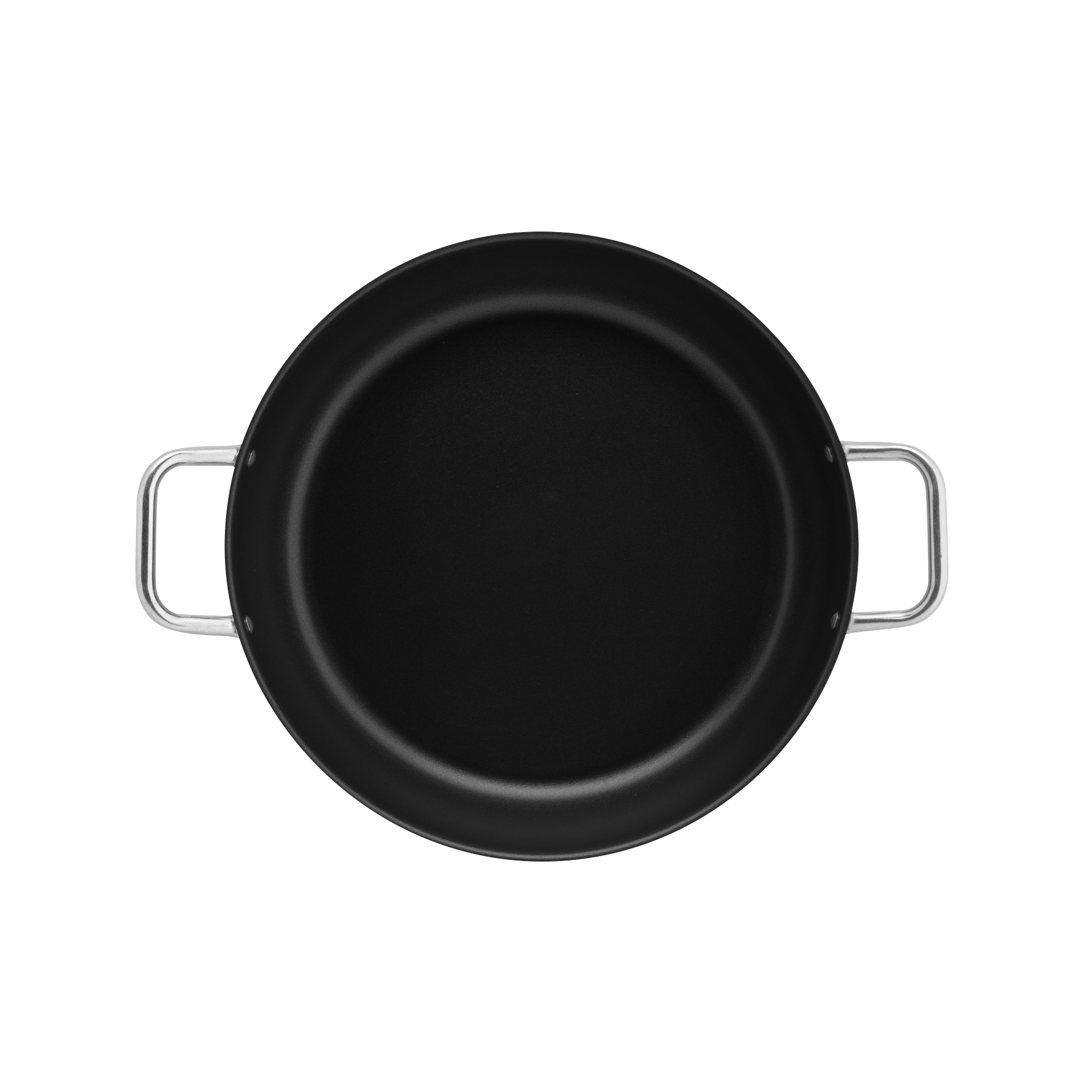 Piardi Fireworks Grey Deep Pan S/S Riveted Handles 36cm