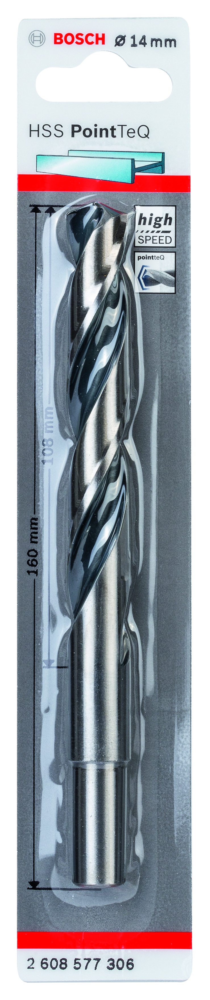 HSS Twist Drill Bit PointTeQ 14.0mm (reduced shank)