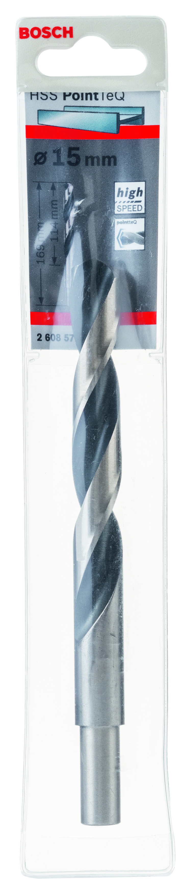 HSS Twist Drill Bit PointTeQ 15.0mm (reduced shank)