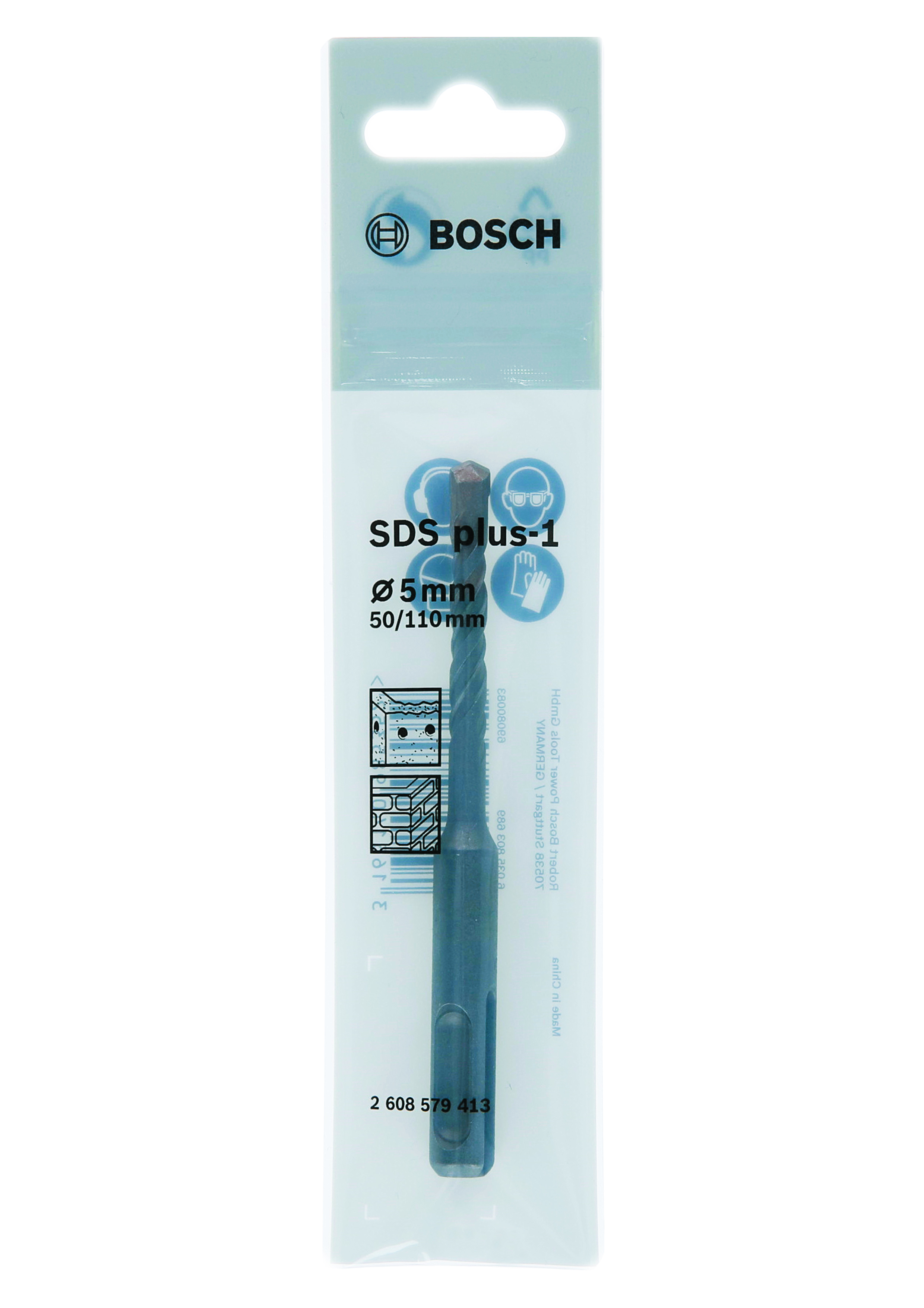 SDS plus-1 4-flute 5.0 x 50 x 110 mm