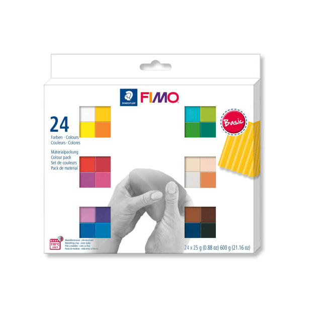 Staedtler Modelling clay FIMO Soft set – 24 Basic Colours