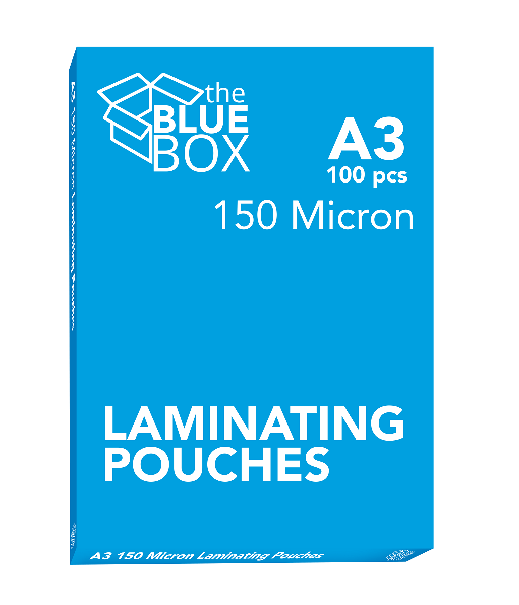 Blue Box | A3 Laminating Film Pouches – 150 Micron | Pack of 100