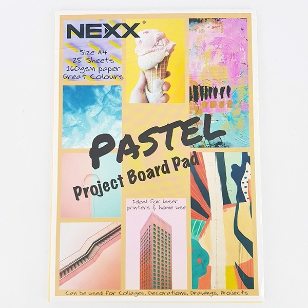 NEXX – Project Pad Pastel Board A4 – 160GSM