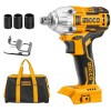 Ingco – Impact Wrench (Cordless), 3 x Sockets (17, 19, 21mm) and a Tool Bag Ingco – Impact Wrench (Cordless), 3 x Sockets (17, 19, 21mm) and a Tool Bag