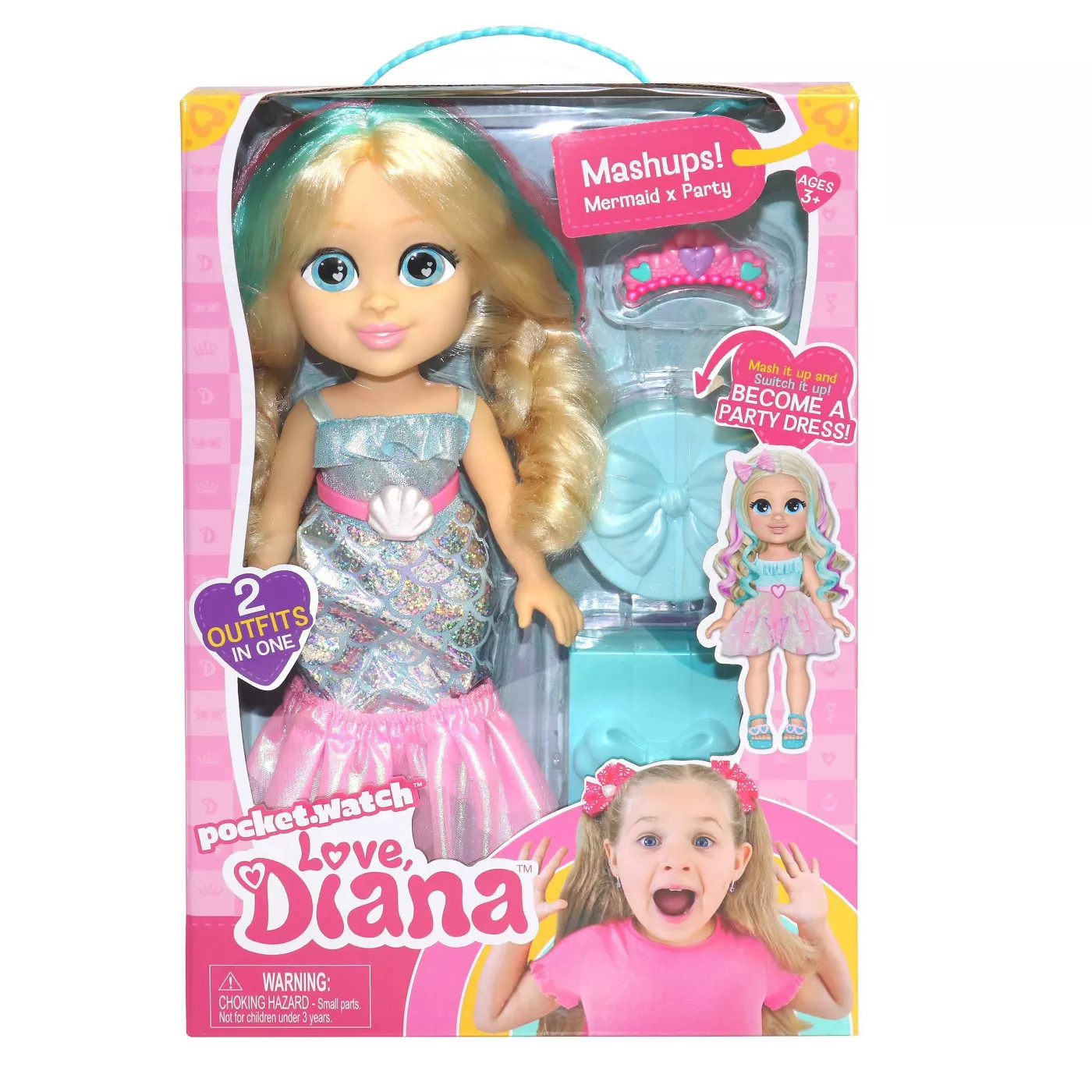 Love Diana 13 Inch Doll Mashup Party Mermaid