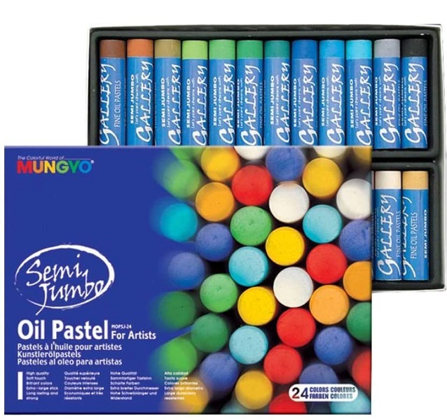 MUNGYO – Semi Jumbo Oil Pastel 24`s
