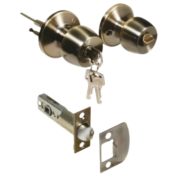 Mackie – Lock Set/ Entrance Lock Set with Thumbturn & Key-tulip type Handle