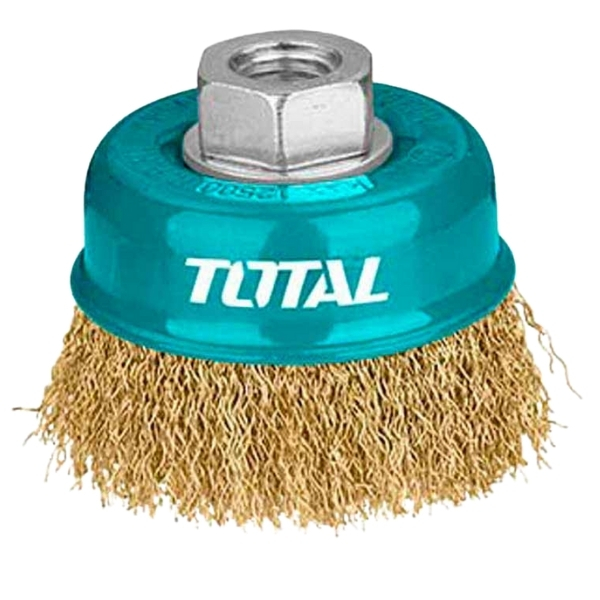 Total Tools – Wire Cup Brush with Nut- 75mm