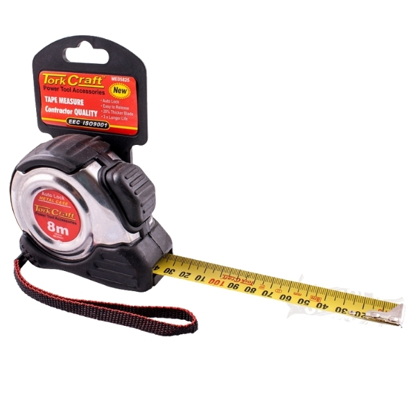 Tork Craft – Measuring Tape / Self Lock Measuring Tape – 8m x 25mm
