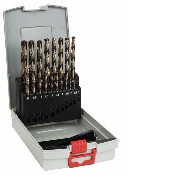 Bosch ProBox set HSS-Co, DIN 338, 1-10 mm, 19 Pieces