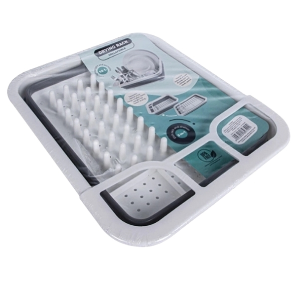 SourceDirect – Dish Drainer / Collapsible Rubber Dish Drainer – 10L