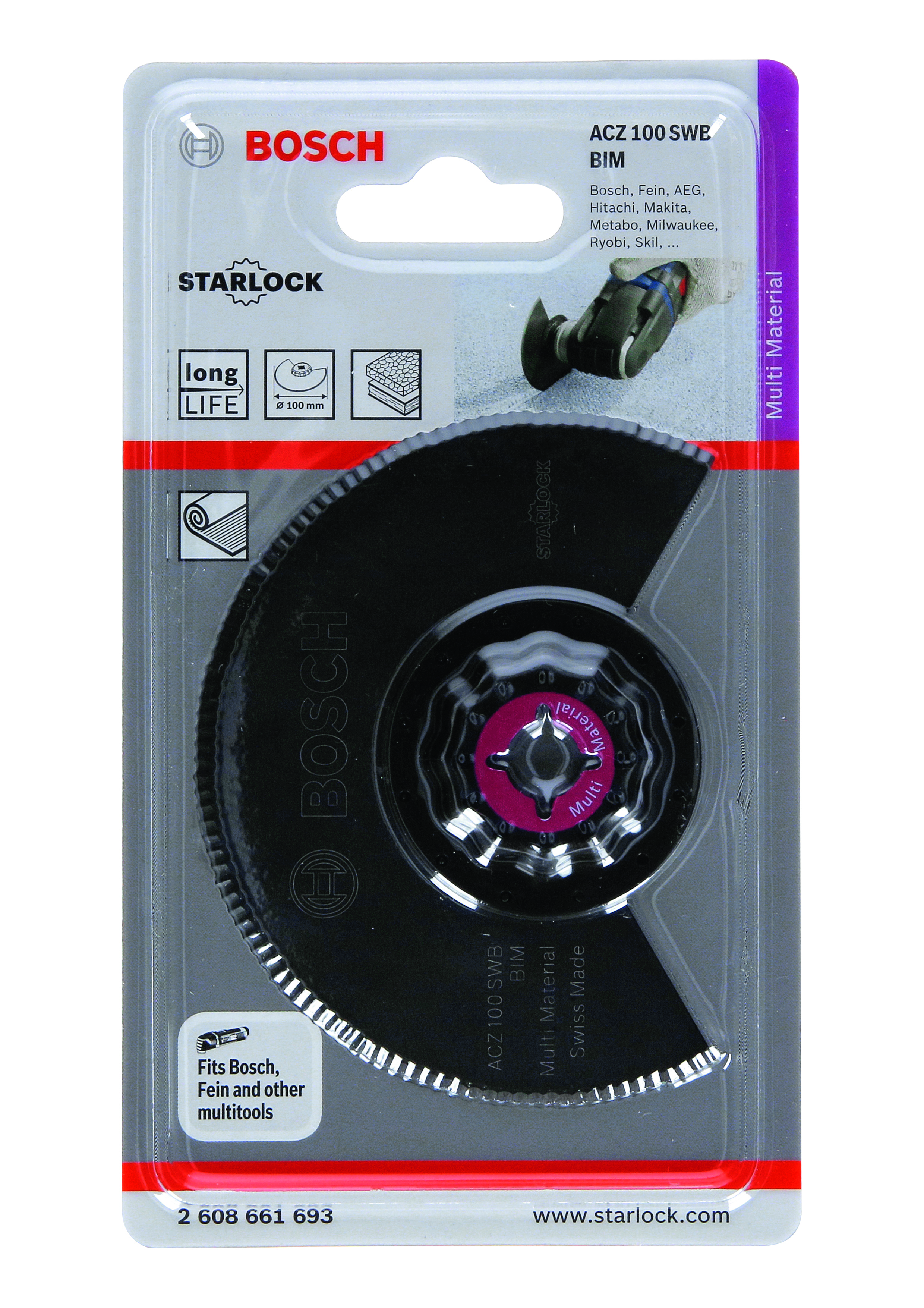 BIM Serrated segment blade ACZ 100 SWB 100 mm