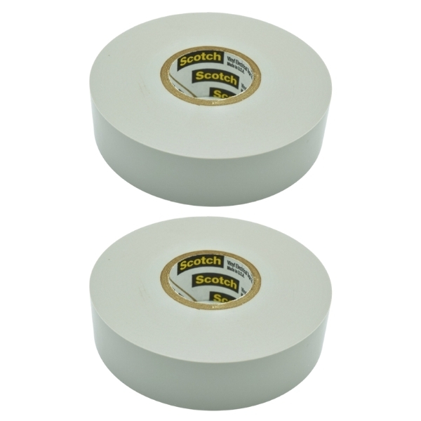 Scotch – Vinyl Electrical Tape 3m White – Pack of 2