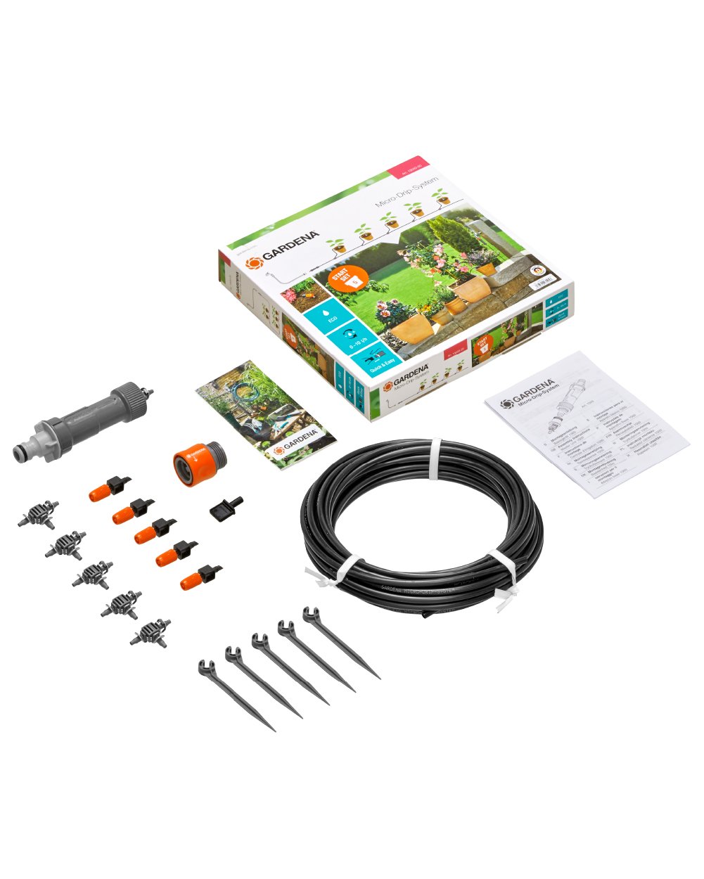 GARDENA Micro-Drip Start Set for Flower Pots – Small