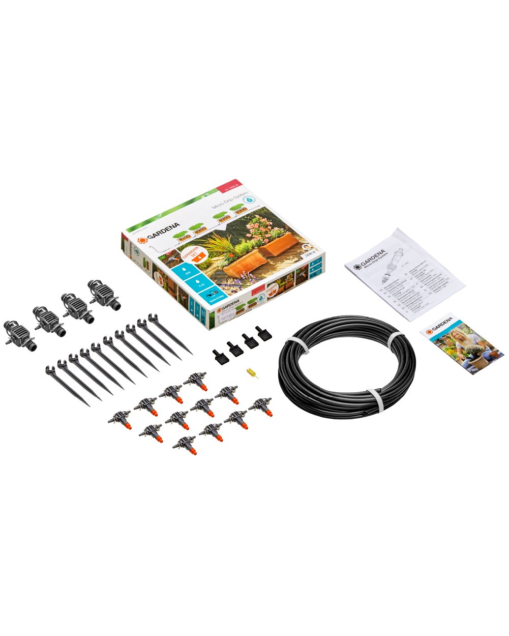 GARDENA Micro-Drip Extension Set – Extends up to 4 planters