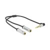Delock Headset Adapter 1x 3.5mm 4 Pin Stereo Jack Male To 2x 3.5 mm Delock Headset Adapter 1x 3.5mm 4 Pin Stereo Jack Male To 2x 3.5 mm