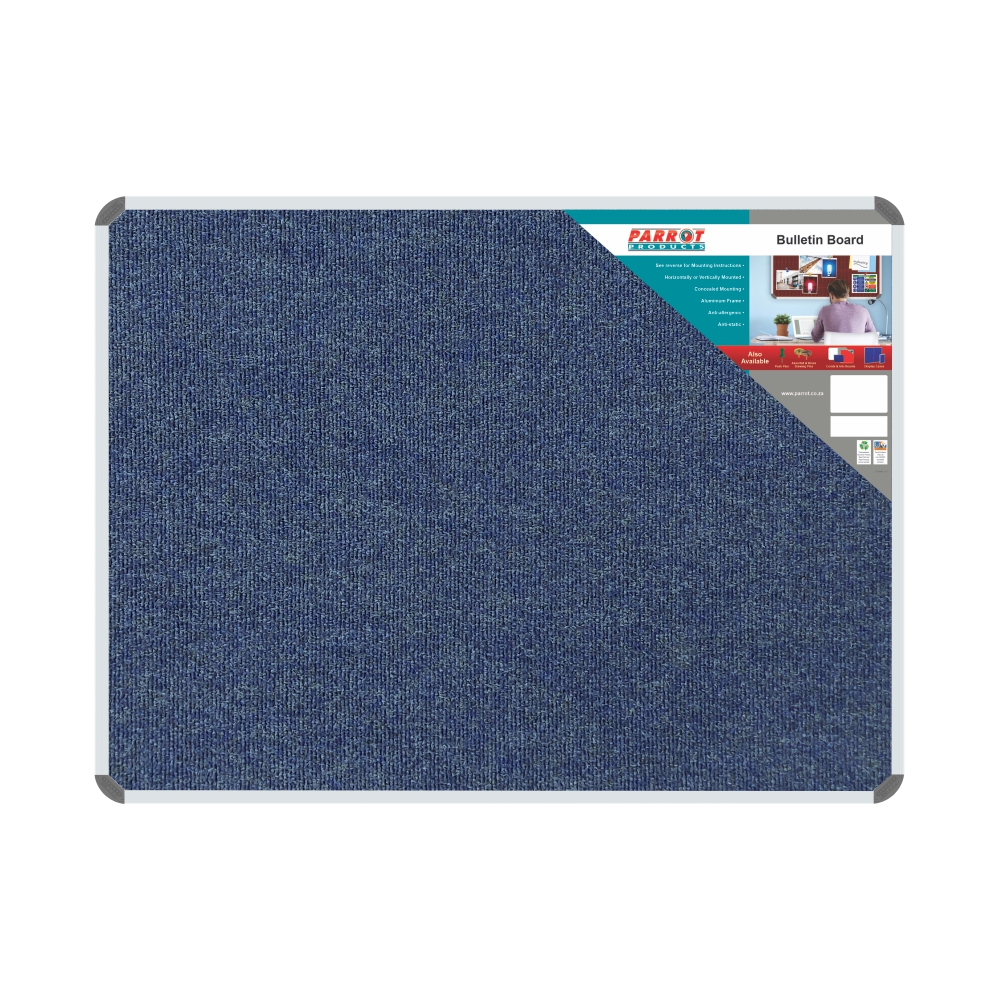 Parrot Products Bulletin Board Ribbed Aluminium Frame (1200x90mm – Denim)