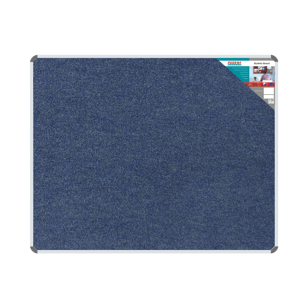 Parrot Products Bulletin Board Ribbed Aluminium Frame (1500x1200mm – Denim)