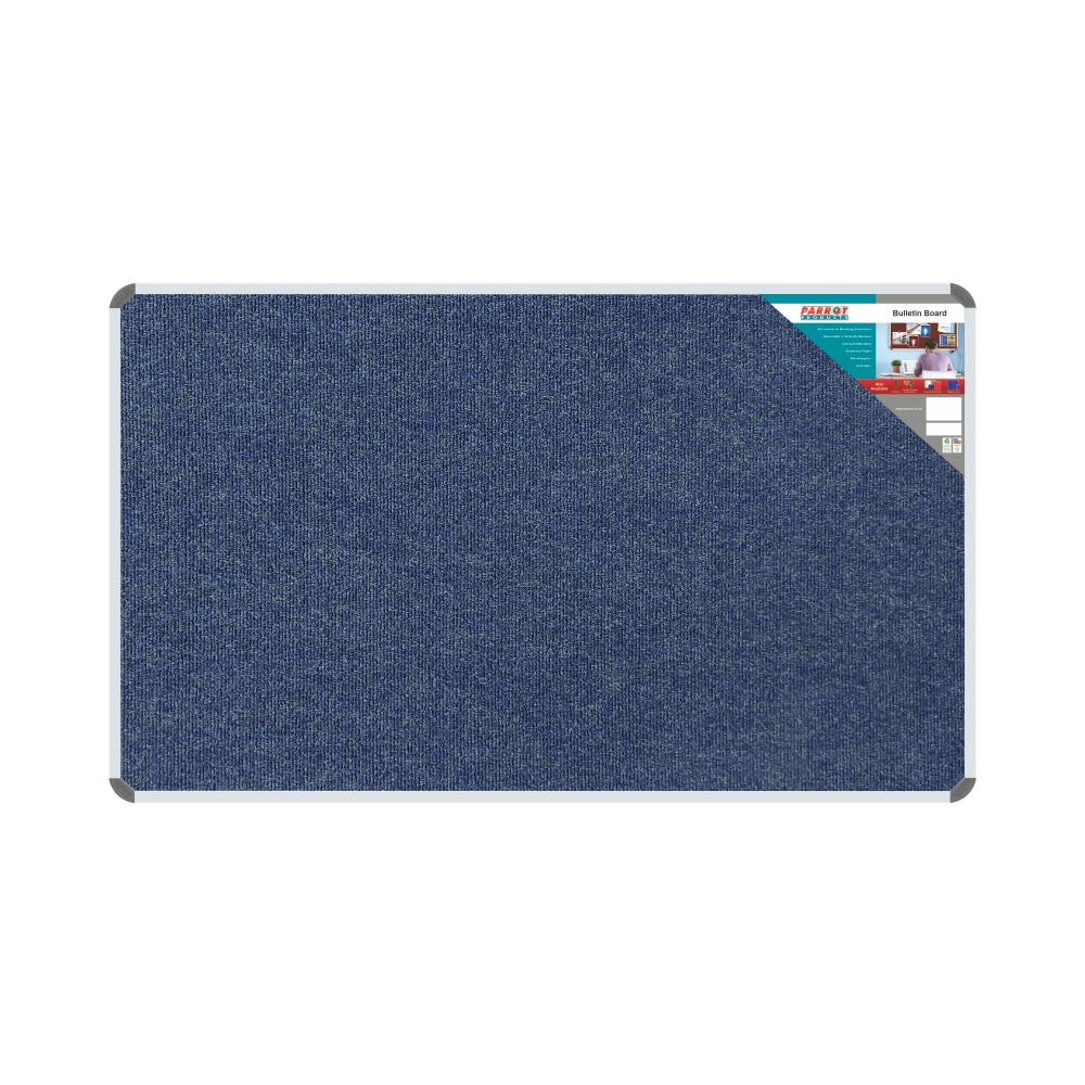 Parrot Products Bulletin Board Ribbed Aluminium Frame (1500x900mm – Denim)