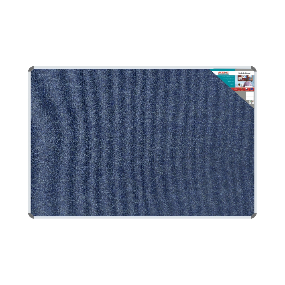 Parrot Products Bulletin Board Ribbed Aluminium Frame (1800x1200mm – Denim)