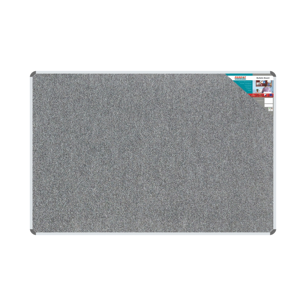Parrot Bulletin Board Ribbed Aluminium Frame (1800x1200mm – Laurel)