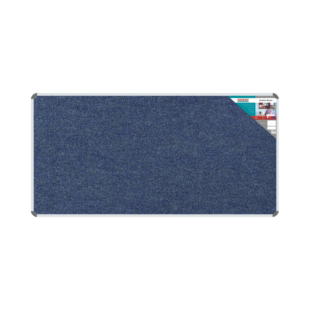 Parrot Products Bulletin Board Ribbed Aluminium Frame (1800x900mm – Denim)