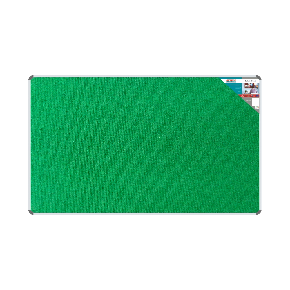Parrot Products Bulletin Board Ribbed Aluminium Frame (2000x1200mm – Palm)