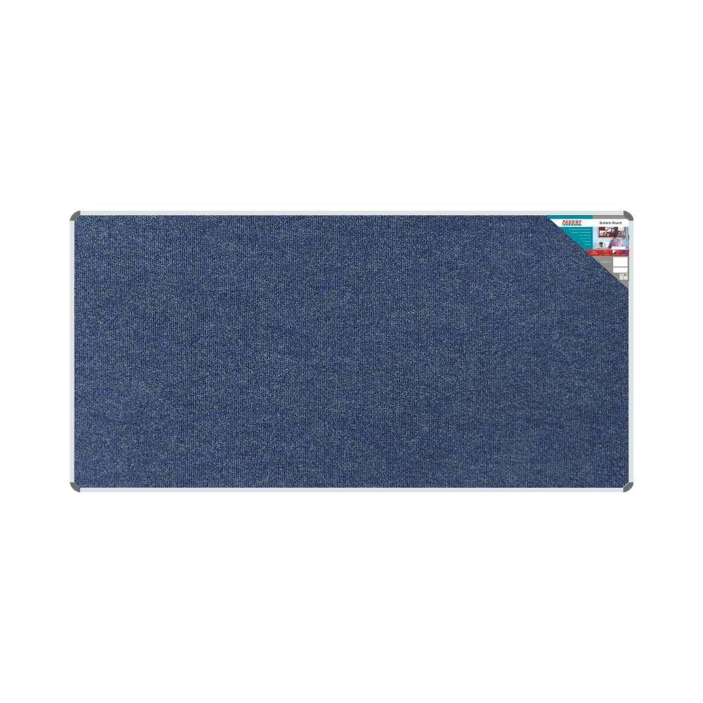Parrot Products Bulletin Board Ribbed Aluminium Frame (2400x1200mm – Denim)