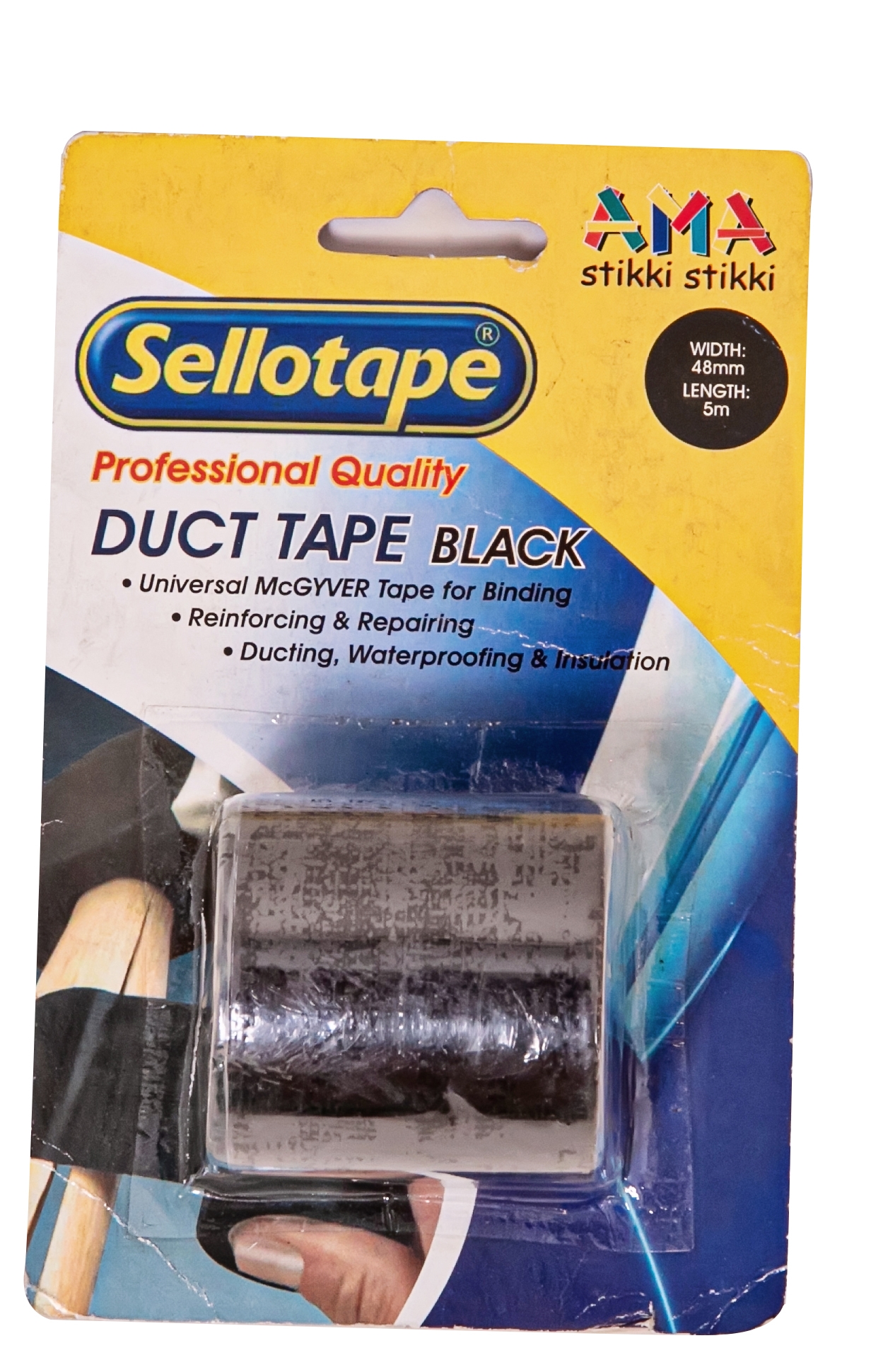 Sellotape Duct Tape Black 48mm x 5m