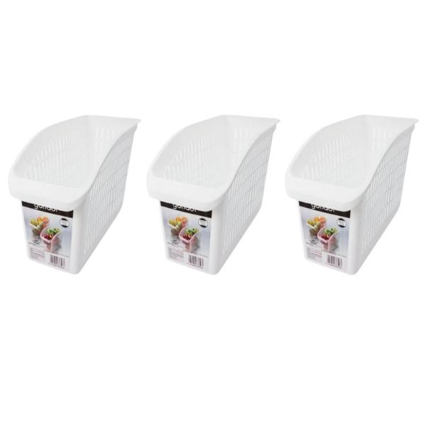 SourceDirect – Basket Fridge Organiser 13 x 28 x 17cm – Pack of 3