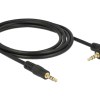 Delock Stereo Jack 3.5 Mm 3 Pin Male to Male Angled Cable – 2m Delock Stereo Jack 3.5 Mm 3 Pin Male to Male Angled Cable – 2m
