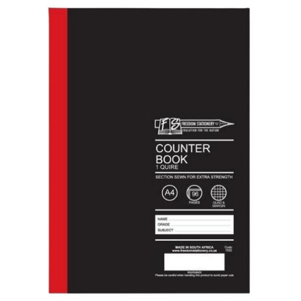 Source Direct-Counter Book 1 Quire Feint & Margin 96 Pages A4 – Pack of 10