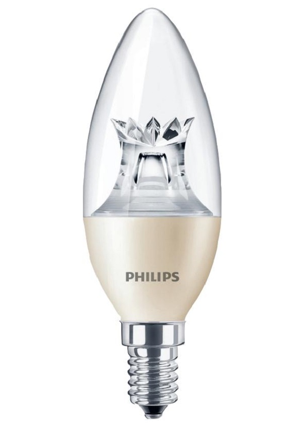 Philips (55599600) LED Light Bulb, Candle, E14 / SES, Warm White