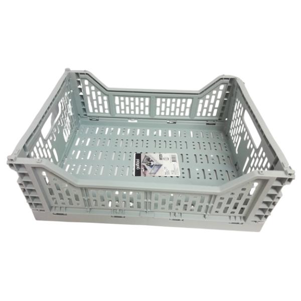 Source Direct – Collapsible Storage Basket 15L (40cm x 30cm x 14cm) – Blue