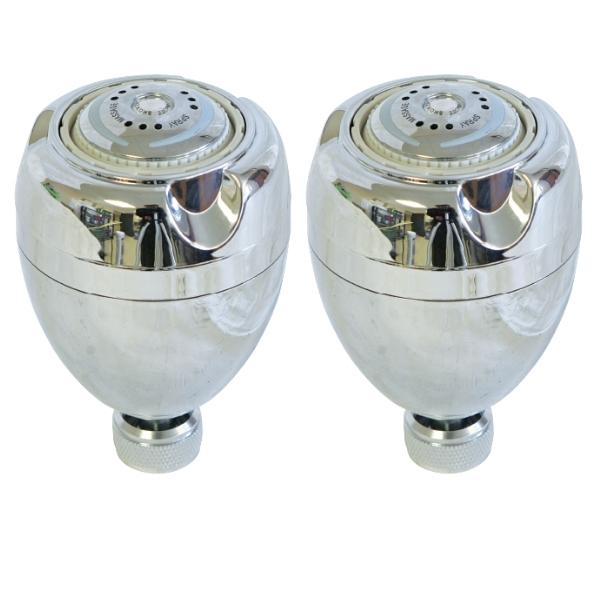 Waco – Shower Head & Spray and Massage Chrome Shower Head – Pack of 2